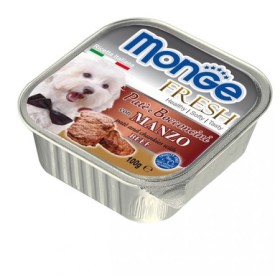 Monge Fresh Vaschetta Gusto Manzo Alimento Umido Completo per Cane Formato 100 g