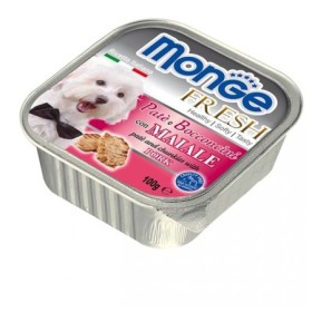 Monge Fresh Vaschetta Gusto Maiale Alimento Umido Completo per Cane Formato 100 g