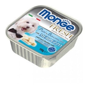 Monge Fresh Vaschetta Gusto Merluzzo Alimento Umido Completo per Cane Formato 100 g