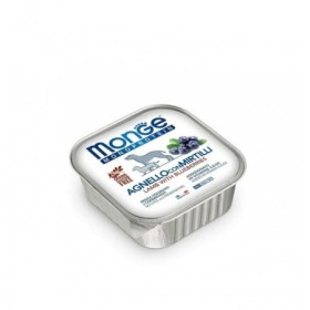 Monge Monoproteico Frutta Agnello Mirtilli Alimento Umido Monoproteico per Cane Adulto Formato 150g