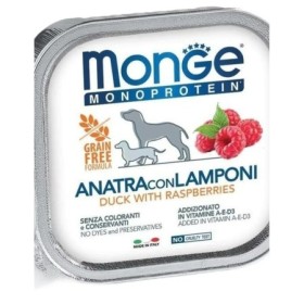 Monge Monoproteico Frutta Anatra Lamponi Alimento Umido Monoproteico per Cane Adulto Formato 150g