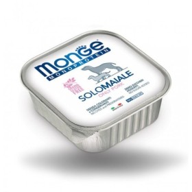 Monge Monoproteico 100% Solo Maiale Alimento Umido Complementare per Cane Adulto Formato 150 g