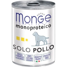 Monge Monoproteico 100% Solo Pollo Alimento Umido Complementare per Cane Adulto Formato 400 g