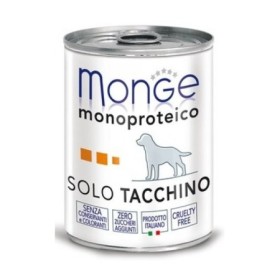 Monge Monoproteico 100% Solo Tacchino Alimento Umido Complementare per Cane Adulto Formato 400 g