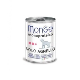 Monge Monoproteico 100% Solo Agnello Alimento Umido Complementare per Cane Adulto Formato 400 g