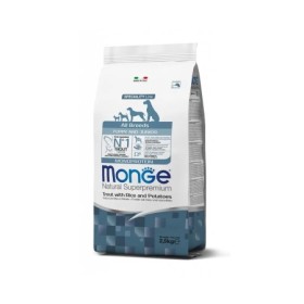 Monge Natural Superpremium Puppy All Breeds Gusto Trota,Riso,Patate Crocchette Alimento Secco Completo per Cani Sacco 2,5 Kg