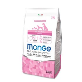 Monge Natural Superpremium Adult All Breeds Gusto Maiale e Riso Crocchette Alimento Secco Completo per Cani Sacco 2,5  Kg