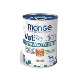 Monge VetSolution Canine Hypoallergenic Monoprotein Gusto Anatra Alimento Umido Dietetico per Cani Formato 400 g