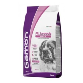 Gemon All Breeds Adult Maiale e Riso Crocchette Alimento Secco Completo per Cani Adulti ti tutte le Taglie Sacco 3 Kg