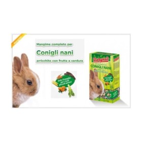 Borgovit Mangime Misto Mangime Alimento Completo Per Conigli Nani Scatola da 800 Gr