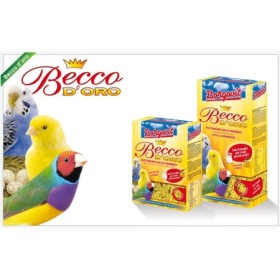 Borgovit Becco D'Oro Pastoncino Giallo Morbido Con Latte e Miele Mangime Alimento Completo Per Granivori Scatola da 200 Gr