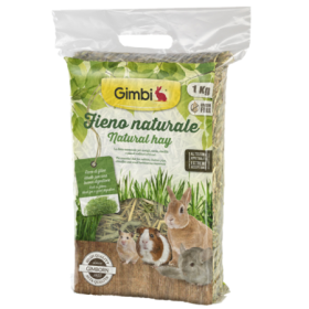Fieno naturale selezionato per conigli, cavie, cincillà e altri piccoli roditori. Ricco di fibre, favorisce la digestione e il b