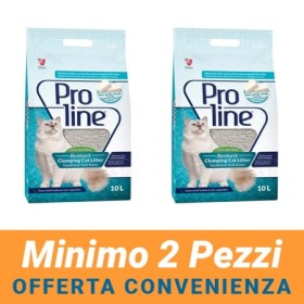 MINIMO 2 CONFEZIONI - Proline Lettiera Agglomerante In Bentonite al Profumo di Sapone Di Marsiglia Per Gatti Confezione da 10