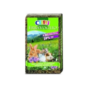 Cliffi Erbavoglio Fieno Naturale di Montagna Ricco di Fibre Mangime Alimento Per Conigli e Piccoli Roditori Sacco 1 Kg