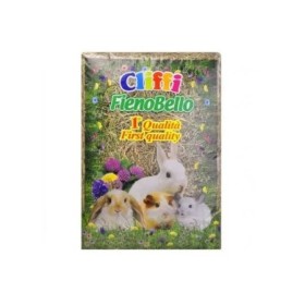 Cliffi Fienobello 1 Qualita' Fieno Naturale con Fibra Mangime Per Piccoli Roditori Da Compagnia, 1Kg 30Lt