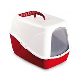 Toeletta Chiusa per Gatti Record Modello Buffy Con Paletta Inclusa e Filtro Antiodore Formato Ampio Plastica Resistente