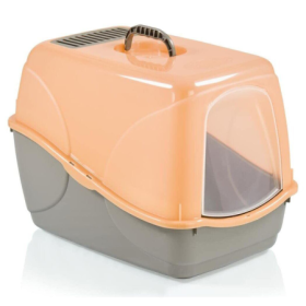 Toeletta Chiusa per Gatti Record Modello Buffy Con Paletta Inclusa e Filtro Antiodore Formato Ampio Plastica Resistente