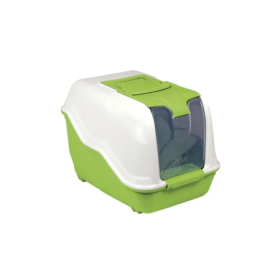 LeoPet Toilette Netta Max WC per Gatti con Schienale Alta Formato 66×49×50cm