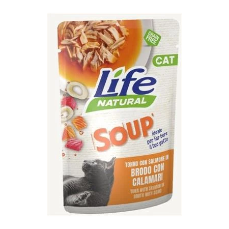 Life Cat Salmone Calamari Soup | Pet Convenienza