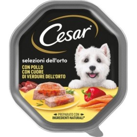 Cesar Selezioni dell'Orto Con Pollo e Cuore di Verdure Cibo Umido Per Cani Vaschetta 150 gr