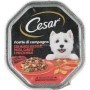 Cesar Ricette Di Campagna Con Manzo Pasta e Carote In Salsa Cibo Umido Per Cani Vaschetta 150 gr