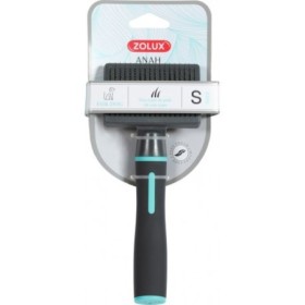 Zolux Spazzola Slicker Retrattile Anah Taglia S per Cani e Gatti, Setole in Acciaio Inossidabile, Manico Ergonomico Antiscivolo