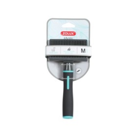 Zolux Cardatore Anah Retrattile Taglia M per Cani, Setole in Acciaio Inossidabile, Manico Ergonomico Antiscivolo