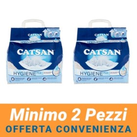 MINIMO 2 CONFEZIONI - Catsan Lettiera Hygiene Plus Gatto Formato 10L