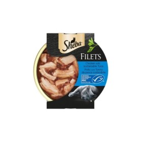 Sheba Filets Con Pollo e Tonno da Pesca Sostenibile Cibo Umido Per Gatti Vaschetta da 60 Gr
