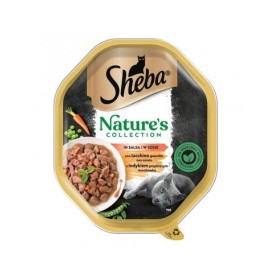 Sheba Nature's Collection in Salsa Con Tacchino e Carote Cibo Umido Per Gatti Vaschetta da 85 Gr