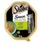 Sheba Sauce Collection Con Coniglio e Verdure in Salsa Gustosa Cibo Umido Per Gatti Vaschetta da 85 Gr