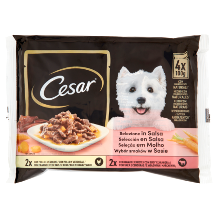 Cesar Multipack Salsa 3+1 | Pet Convenienza