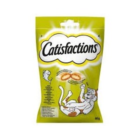 Catisfactions Con Tonno Snack Per Gatti Bustina 60 Gr Alimento Umido per Gatti