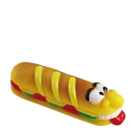 LeoPet Simpatico Panino In Vinile Gioco Per Cani Dimensioni 18X5,5 Cm
