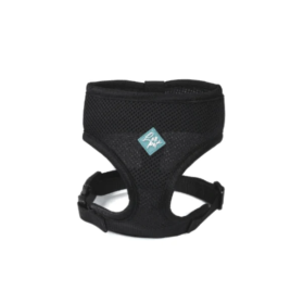 LeoPet Pettorina In Morbido Mesh Altamente Traspirante Pettorina Per Cani Colore Nero Taglia S Dimensioni 36-41 Cm