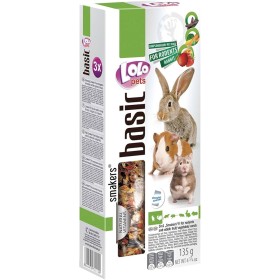 LeoPet Bastoncini Smakers 3 In 1 Verdura Carruba Frutta Roditori e Conigli | Pet Convenienza