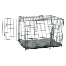 Zolux Gabbia Cani Pieghevole con Cuscino Struttura in Metallo Formato 61x46x51 cm per Cane
